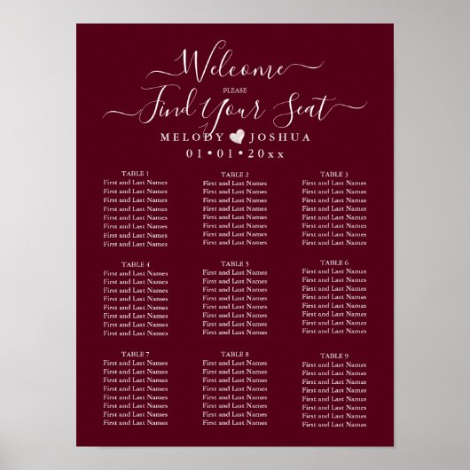 Poster GRAPHIQUE DE SIÈGE BURGUNDY|do-it-yourself COULEUR (Devant)