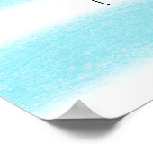 Poster Graphique de siège du logo de bandes d'aquarelle m (Coin)