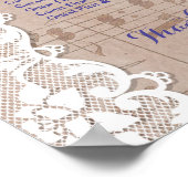 Poster Graphique de siège Mariage de Lavande de musique r (Coin)