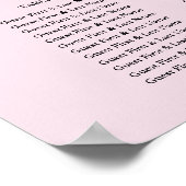 Poster Graphique de siège Mariage de roses parfumées (Coin)