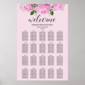 Poster Graphique de siège Mariage de roses parfumées (Devant)