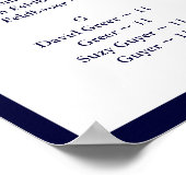 POSTER GRAPHIQUE DE SIÈGE NAUTIQUE MARINE, ALPHABÉTIQUE (Coin)