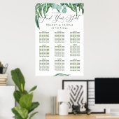 POSTER GRAPHIQUE DE SIÈGE VERTE EUCALYPTUS (Bureau à domicile)