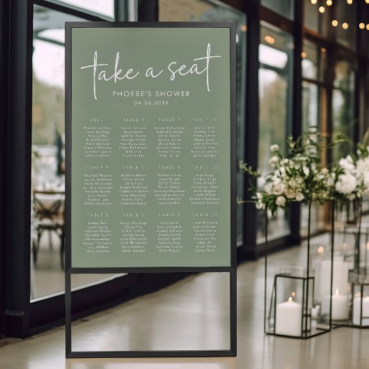 Poster Graphique de sièges de Fête des mariées de script