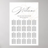 Poster Graphique de sièges de fleur dessinée à la main (Devant)