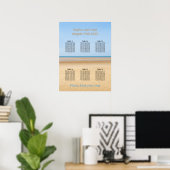 Poster Graphique de sièges de mariage sur la plage à 6 ta (Bureau à domicile)