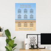 Poster Graphique de sièges de mariage sur la plage à 9 ta (Bureau à domicile)