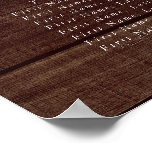 Poster Graphique de sièges de table Rustic Sunflower Bloo (Coin)