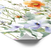 Poster Graphique de sièges du Mariage de champ fleur sauv (Coin)