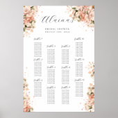 Poster Graphique de sièges | Fête des mariées Brunch & Bu (Devant)
