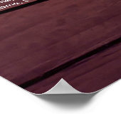 Poster Graphique de sièges Mariage à cordes florales en b (Coin)