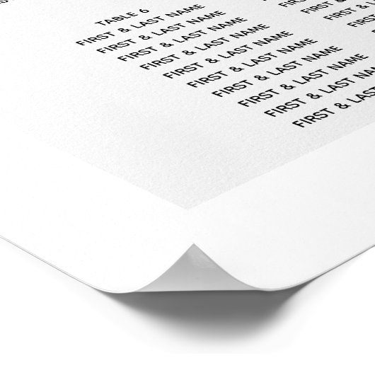 Poster Graphique de sièges Mariage de typographie de scri (Coin)