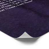 Poster Graphique de sièges Mariage Eggplant Purple Aquare (Coin)