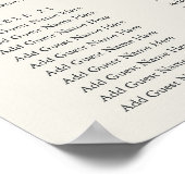 Poster Graphique de sièges Mariage Floral XL en fleurs ru (Coin)