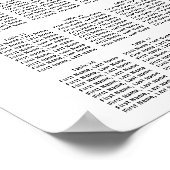 Poster Graphique de sièges Mariages à 20 tables rose-prun (Coin)