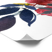 Poster Graphique de sièges Mariages à 6 tables en fleurs  (Coin)