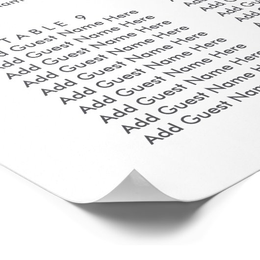 Poster Graphique de sièges Mariages de prairie sauvage (Coin)