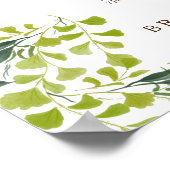 Poster Graphique de sièges Mariages Feuille de l'arbre de (Coin)