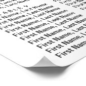 Poster Graphique de sièges Mariages floraux de Bourgogne (Coin)