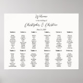 Poster Graphique de sièges modifiable (Devant)