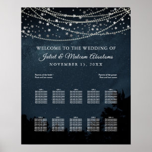 Poster Graphique de sièges PixDezines Stars+Light Strings