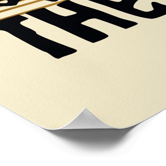 Poster Graphique de silhouette de coucher de soleil des G (Coin)