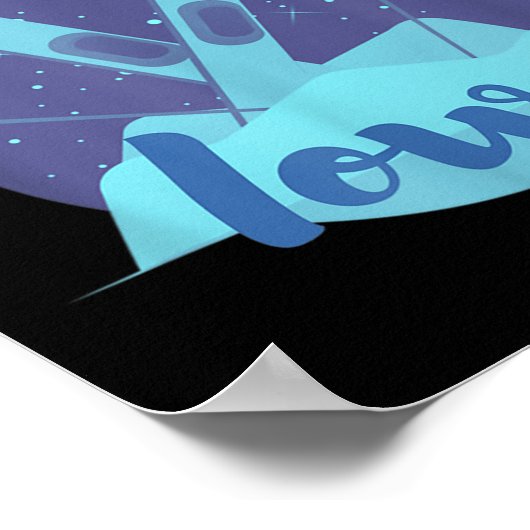 Poster Graphique De Ski Rétro Pour Les Vacances De Statio (Coin)