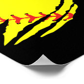 Poster Graphique de softball _1 (Coin)
