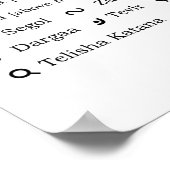 Poster Graphique de suivi Haftarah (Coin)