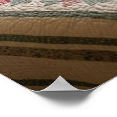 Poster Graphique de surface composée vintage (Coin)