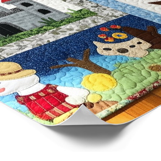 Poster Graphique de surfaces composées (Coin)