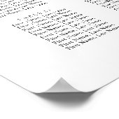 Poster Graphique de Table de Mariage Floral Bourguignon R (Coin)