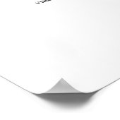 Poster Graphique de table de mariage Silver Frills 29 Rou (Coin)