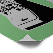 Poster Graphique de téléphone mobile rétroactif (Coin)