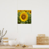 Poster Graphique de tournesol d'automne (Cuisine)