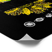 Poster Graphique de tournesol Fête des mères pour femmes (Coin)