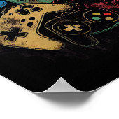 Poster Graphique de tous les éléments de jeu vidéo contrô (Coin)