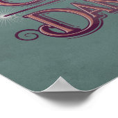 Poster Graphique Débordé Et Extrêmement Dangereux - Rose (Coin)