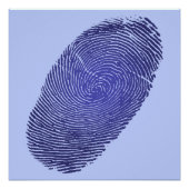 Poster Graphique d'empreintes digitales (Devant)