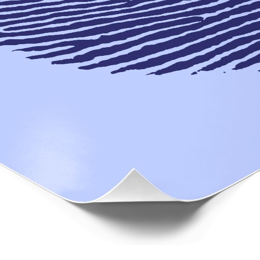 Poster Graphique d'empreintes digitales (Coin)