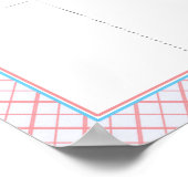 Poster Graphique des autocollants de vote "Lashes or Stac (Coin)