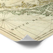 Poster Graphique Des Détroits De Magellan (Coin)