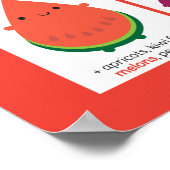 Poster Graphique des fruits de saison du Royaume-Uni (Coin)