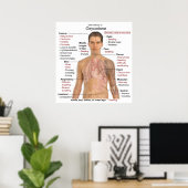 Poster Graphique des principaux effets secondaires de l'o (Bureau à domicile)