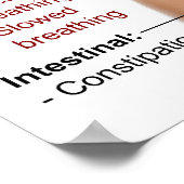 Poster Graphique des principaux effets secondaires de l'o (Coin)