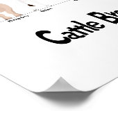 Poster graphique des races de vache (Coin)