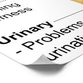 Poster Graphique des symptômes de la fibromyalgie (Coin)