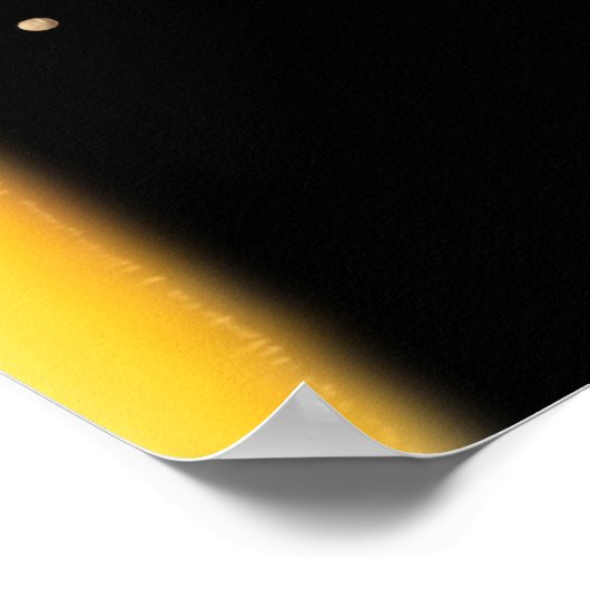 Poster Graphique des tailles de la planète du système sol (Coin)