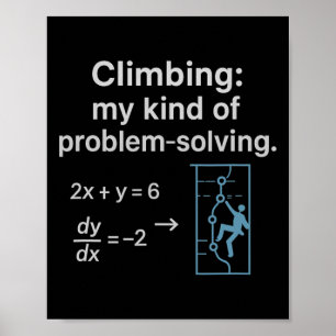 Poster Graphique d'escalade de mon type de résolution de 