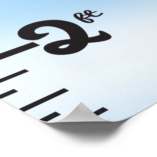 Poster Graphique d'évolution clair de montgolfière (Coin)